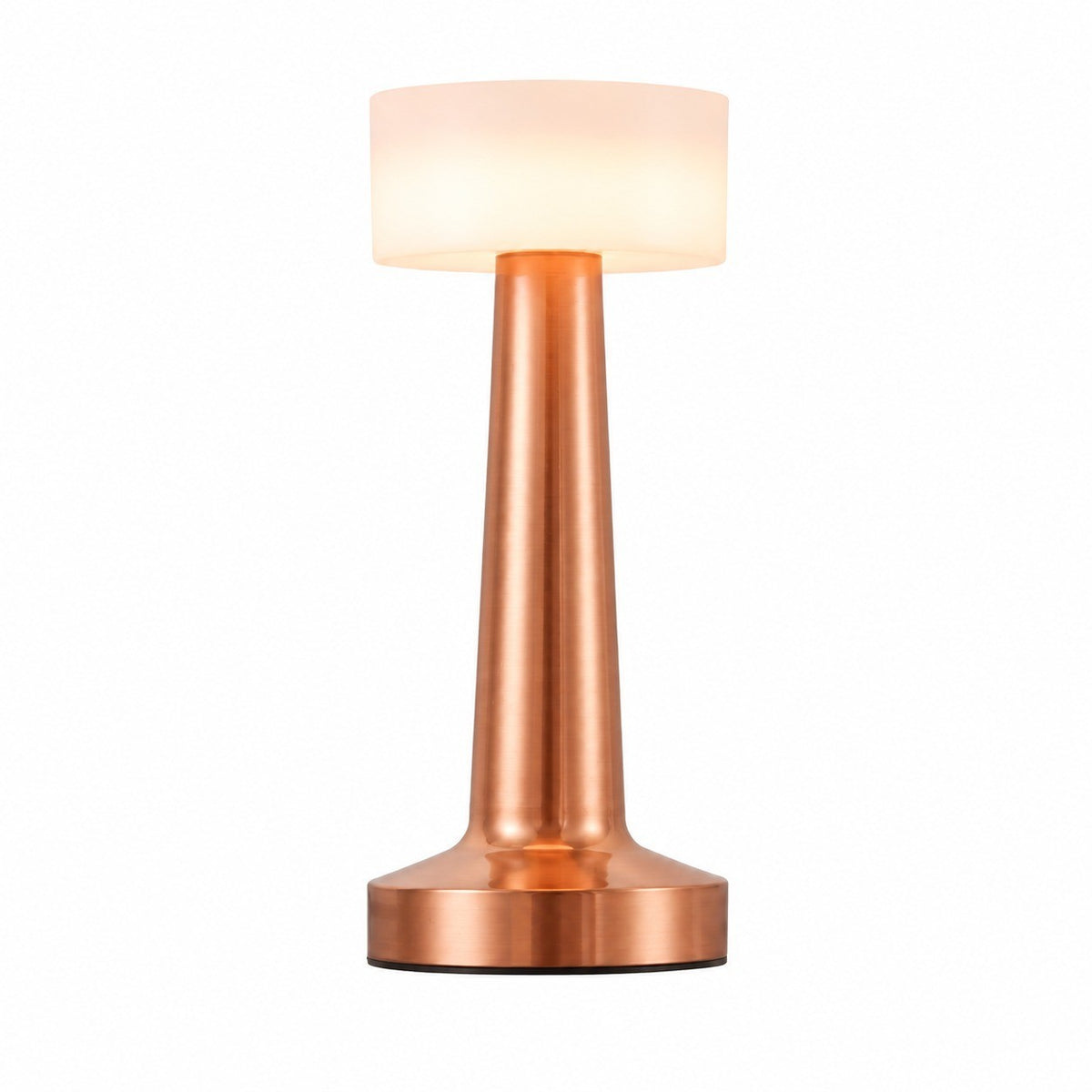 LED Dumbbell Night Light, Creative Decorative Table Lamp, Metal Nordic Style, Rechargeable – Dumbbell+acrylic style-gold