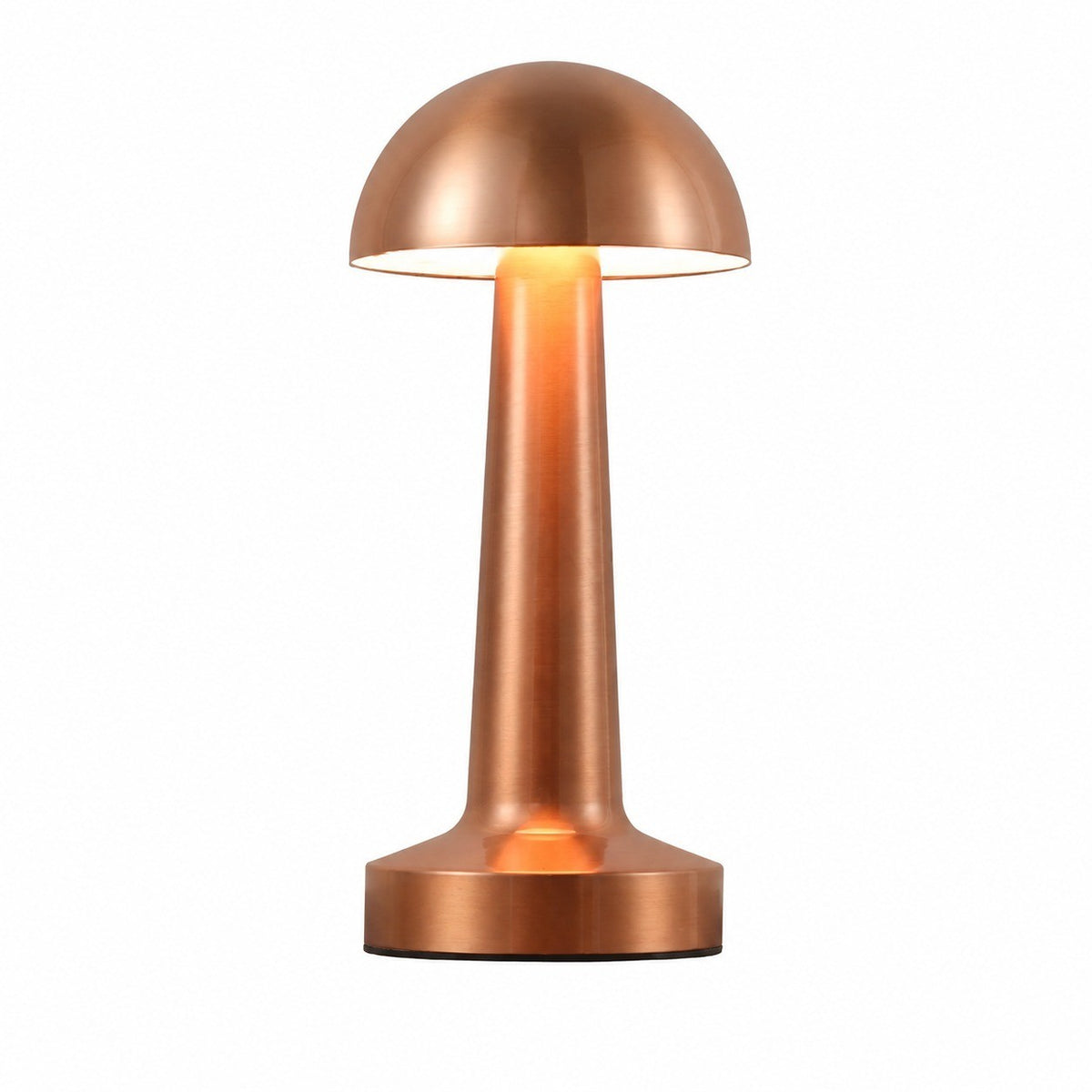 LED Dumbbell Night Light, Creative Decorative Table Lamp, Metal Nordic Style, Rechargeable – Dumbbell b style mushroom head-gold