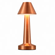 LED Dumbbell Night Light, Creative Decorative Table Lamp, Metal Nordic Style, Rechargeable – Dumbbell c style pointed head-gold
