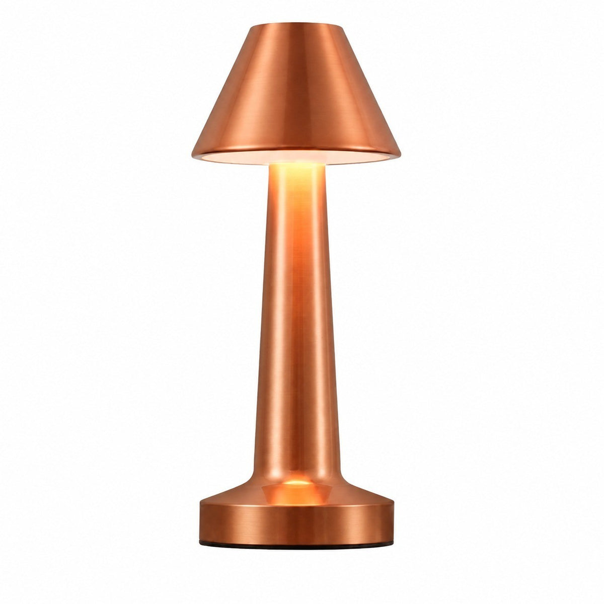 LED Dumbbell Night Light, Creative Decorative Table Lamp, Metal Nordic Style, Rechargeable – Dumbbell c style pointed head-gold