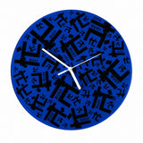 Modern Office Slogan Wall Clock, Frameless 3 mm Panel, Really Busy Design – Really Busy, Blue / 40 x 40 cm