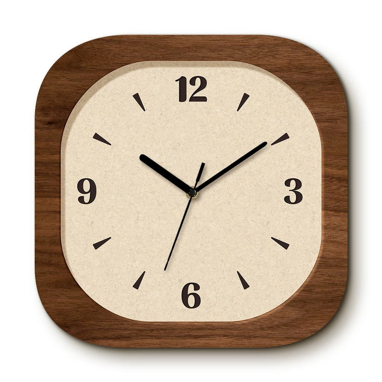 Vintage Still-Life Art Wall Clock, Vase and Flowers, Frameless 3 mm Panel – Time Gone By / 30 x 30 cm