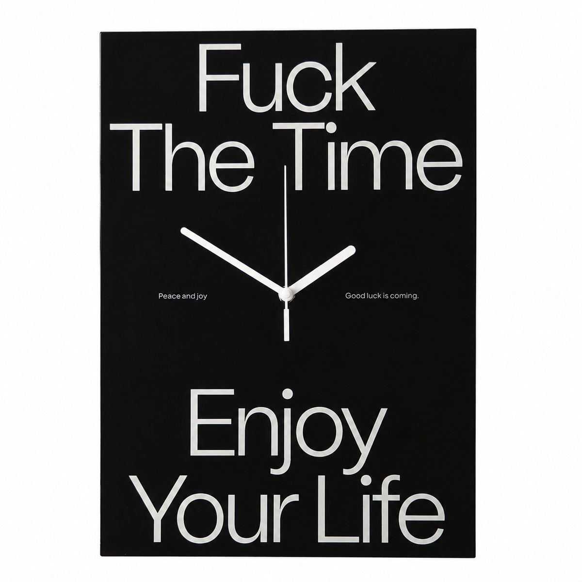 Silent Wall Clock, Nordic Minimalist, for Living Room Bedroom – Black / 30 x 21 cm