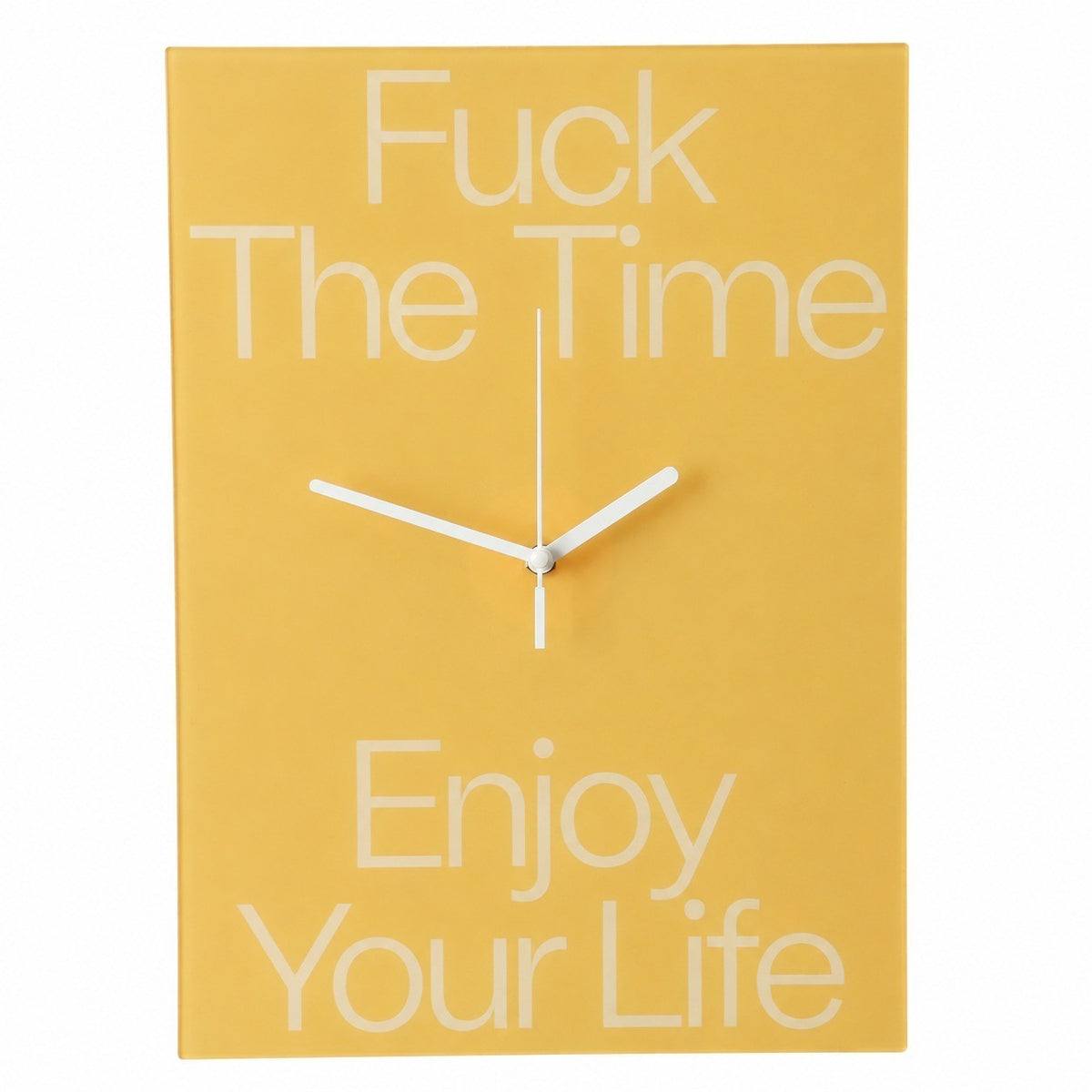 Silent Wall Clock, Nordic Minimalist, for Living Room Bedroom – Yellow / 30 x 21 cm