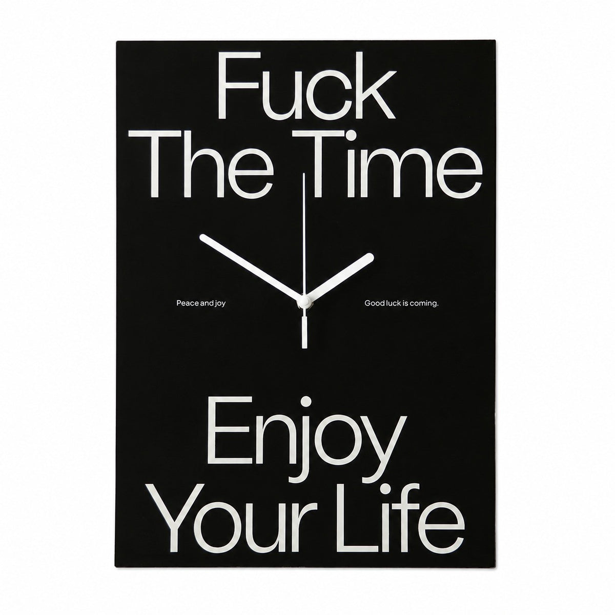 Silent Wall Clock, Nordic Minimalist, for Living Room Bedroom – Black / 40 x 28 cm