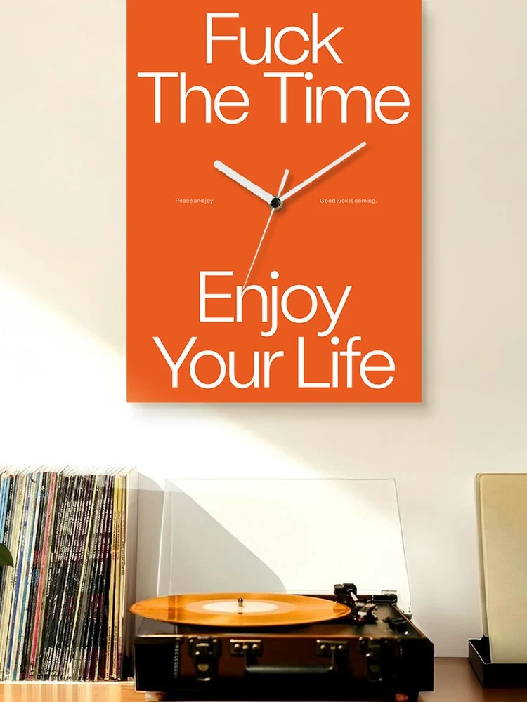 Silent Wall Clock, Nordic Minimalist, for Living Room Bedroom