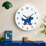 Street-Style Cat and Dog Wall Clock, Frameless 3 mm Acrylic, Cartoon Art, Living Room