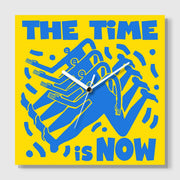 Pop Art Silent Sweep Wall Clock, Frameless, Nordic Abstract, for Living Room Study Bedroom