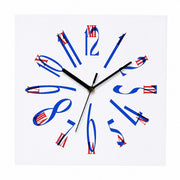 Pop Art Silent Sweep Wall Clock, Frameless, Nordic Abstract, for Living Room Study Bedroom – Let's Meet Up