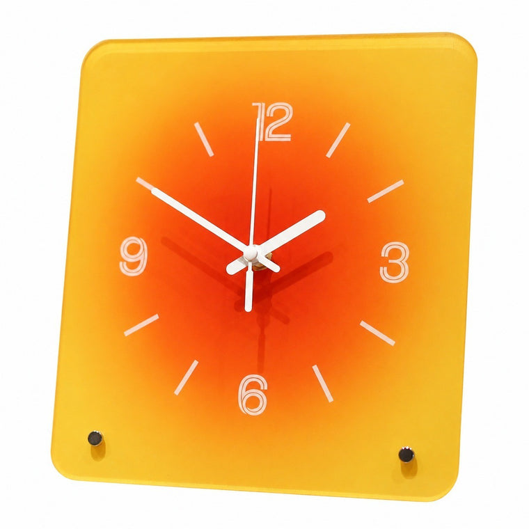Sunset Afterglow Freestanding Table Clock, Rectangular Battery Powered, Indoor Decor Wall – Sunset Afterglow Time Postcard