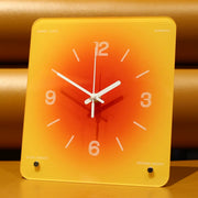 Sunset Afterglow Freestanding Table Clock, Rectangular Battery Powered, Indoor Decor Wall