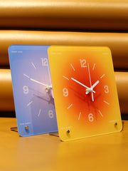 Sunset Afterglow Freestanding Table Clock, Rectangular Battery Powered, Indoor Decor Wall