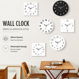 Round Dial Wall Clock, Acrylic Silent Quartz, Nordic Minimalist