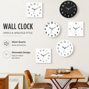 Round Dial Wall Clock, Acrylic Silent Quartz, Nordic Minimalist