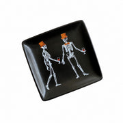 Skeleton Square Black Small Dish, Ceramic Plate - product view 1