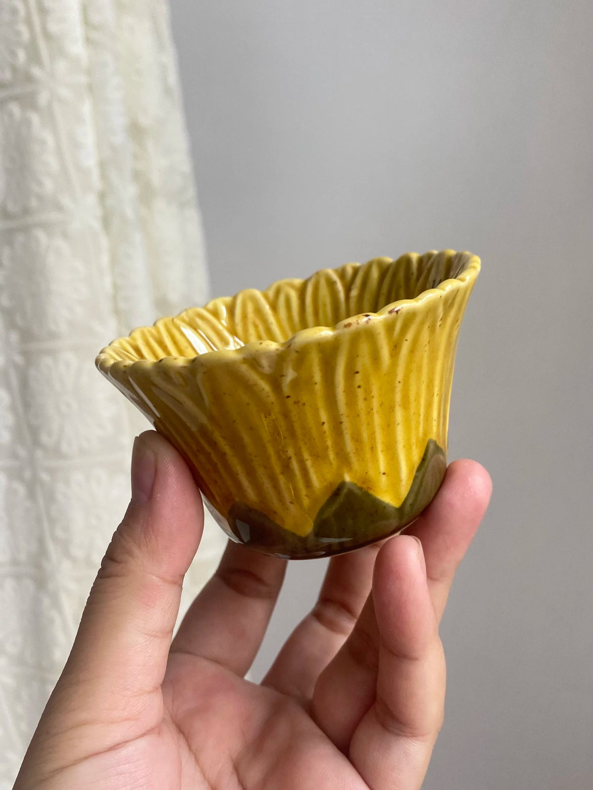 Sunflower Small Cup 100 ml, Ceramic Tea Coffee Mug - detail 2