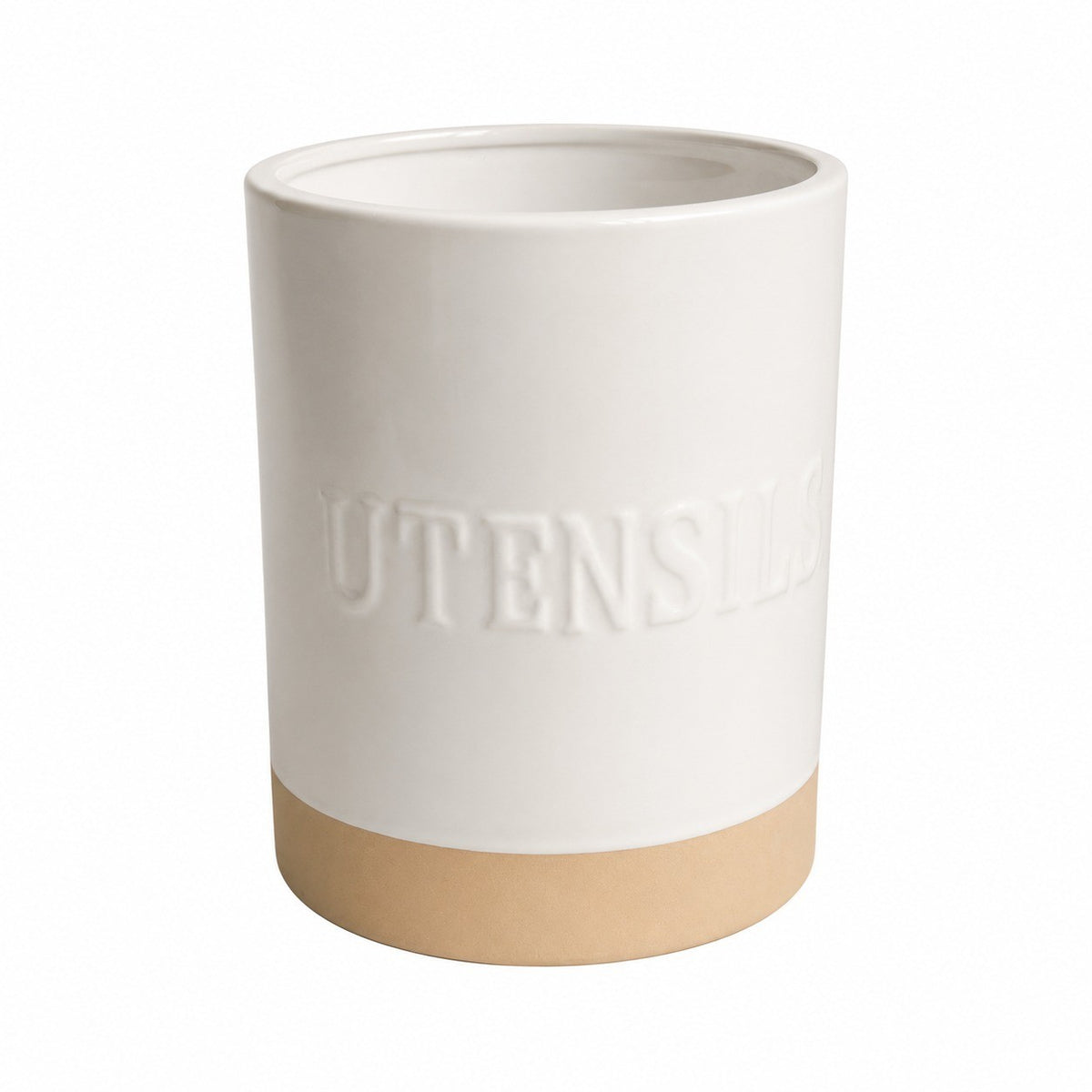 Rustic Pottery Letter Storage Jar, Kitchen Food Container - product view 1