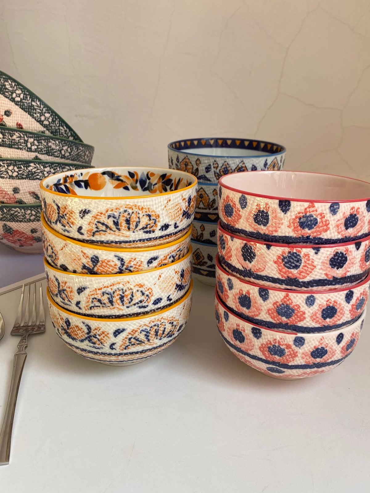 5.5 Inch, Underglaze Decoration Ceramic Bowl - detail 2
