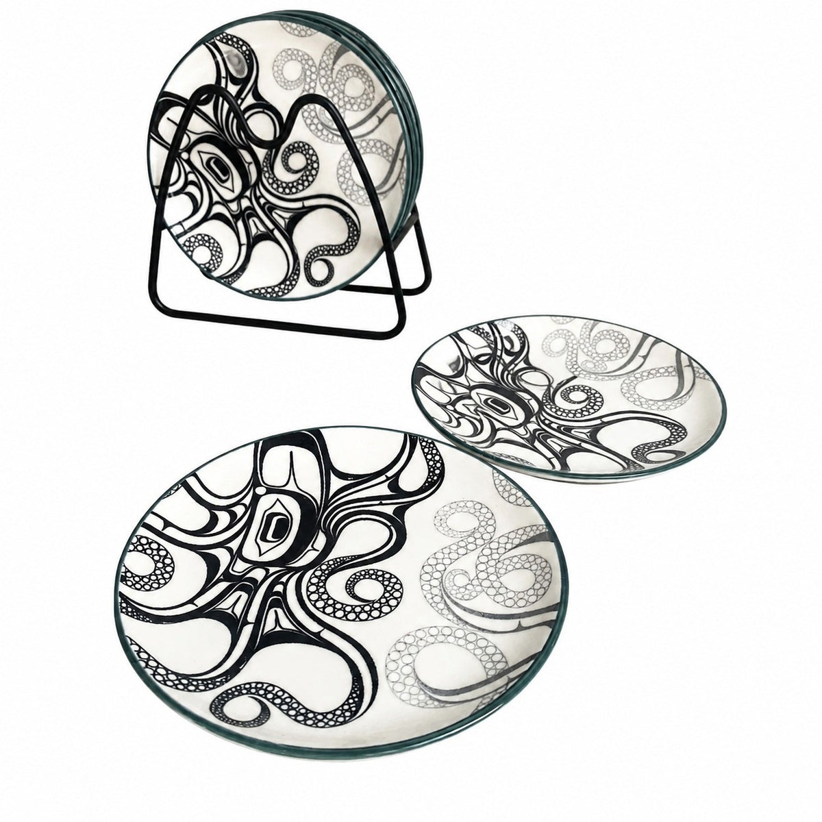 Octopus Rim Green Small Dish - product view 3