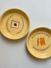 Ceramic Oval Platter 10 Inch, Toast Cat Design, Serving Dish for Kitchen & Dining - detail 3