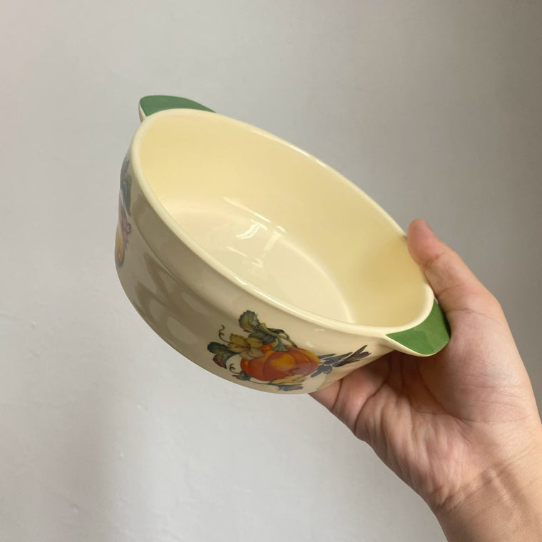 Ceramic Soup Bowl, Small 7 Inch Pumpkin Design, 17.5x15x5 cm - detail 1