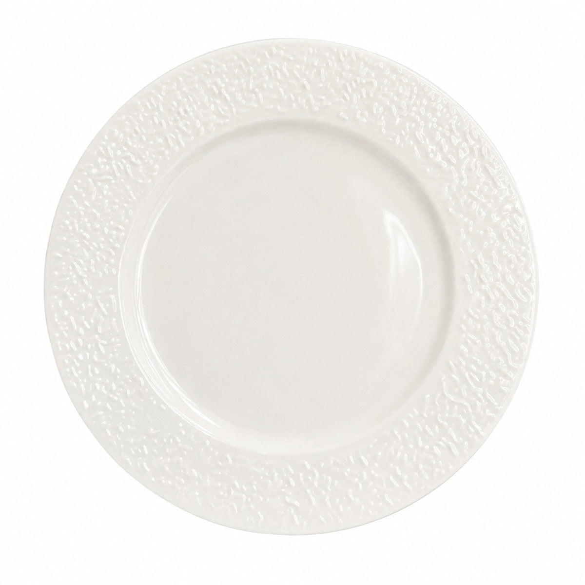 Ceramic Flat Plate 10.5 Inch Stone Pattern Dinnerware, 26cm Round Plate - product view 1