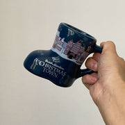 Ceramic Cup 190 ml, Blue Boot Design, Coffee Tea Mug - detail 1