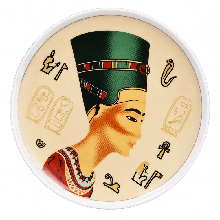 Egyptian Totem Ceramic Plate, 7.5 Inch, Decorative Dinnerware - product view 1