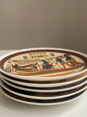 Egyptian Totem Ceramic Plate, 7.5 Inch, Decorative Dinnerware - detail 3
