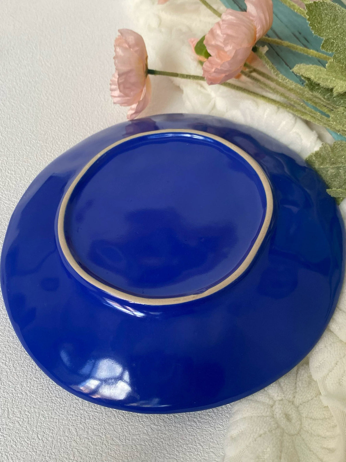 Ceramic Plate 20 x 3 cm, White Tiger Design, Decorative Dinnerware - detail 3