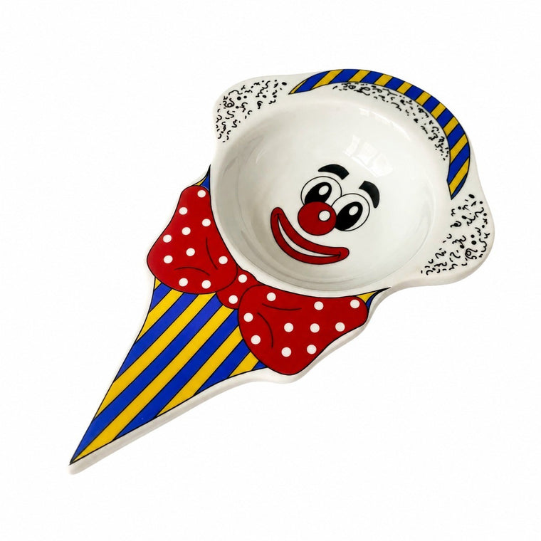 Ceramic Salad Bowl, Clown Design, 23.5 x 15 x 3.5 Inch, Decorative Serving Bowl - product view 1