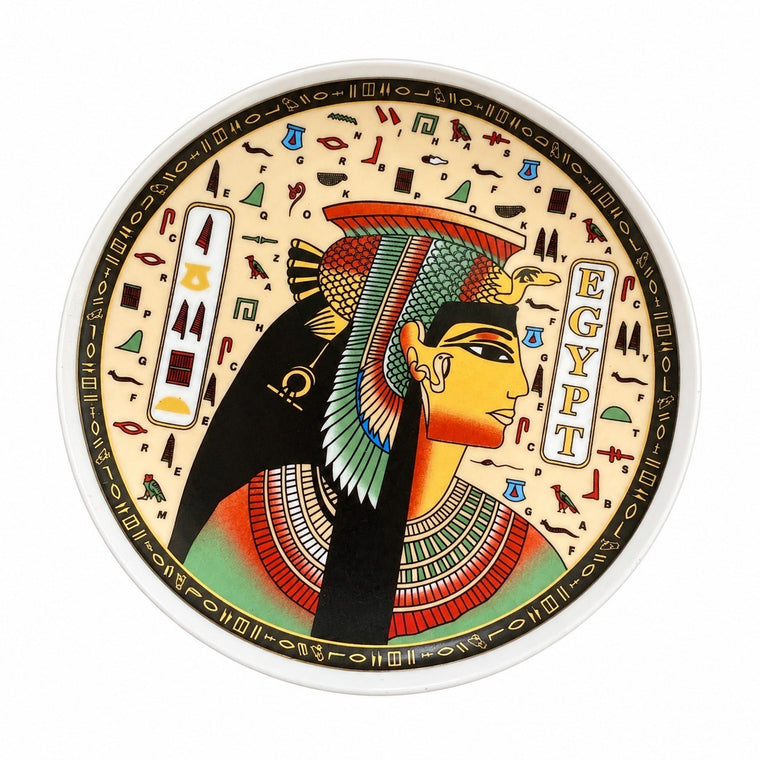 Egyptian Totem Ceramic Plate, 7.5 Inch, Decorative Dinnerware - product view 2