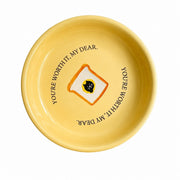 Ceramic Oval Platter 10 Inch, Toast Cat Design, Serving Dish for Kitchen & Dining - product view 2