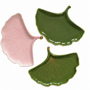 Green Ceramic Plate, Plain Texture, Dinnerware - product view 1