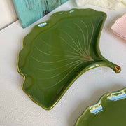 Green Ceramic Plate, Plain Texture, Dinnerware - detail 3