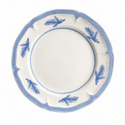 8 Inch Ceramic Plate, Blue and White Feather Design, Dinnerware - product view 1