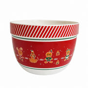 Large Ceramic Soup Bowl, Red, 20 x 13.5 cm, Deep Bowl for Soup - product view 1