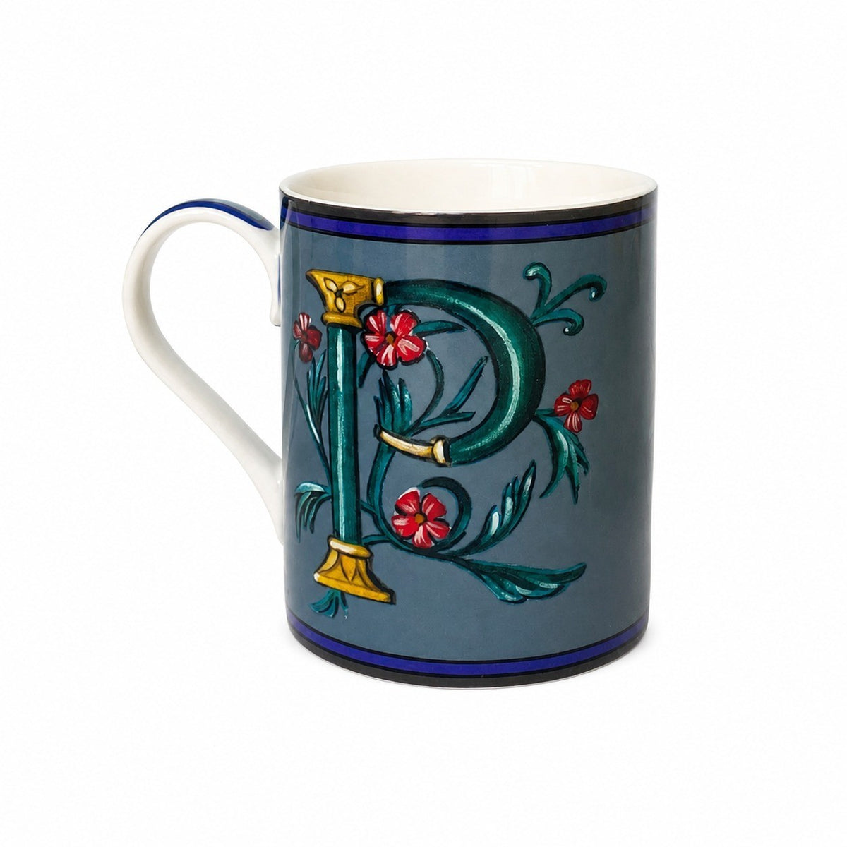Red D Ceramic Mug, 350 ml, Coffee Tea Cup - product view 19