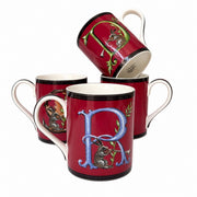 Red D Ceramic Mug, 350 ml, Coffee Tea Cup - product view 13