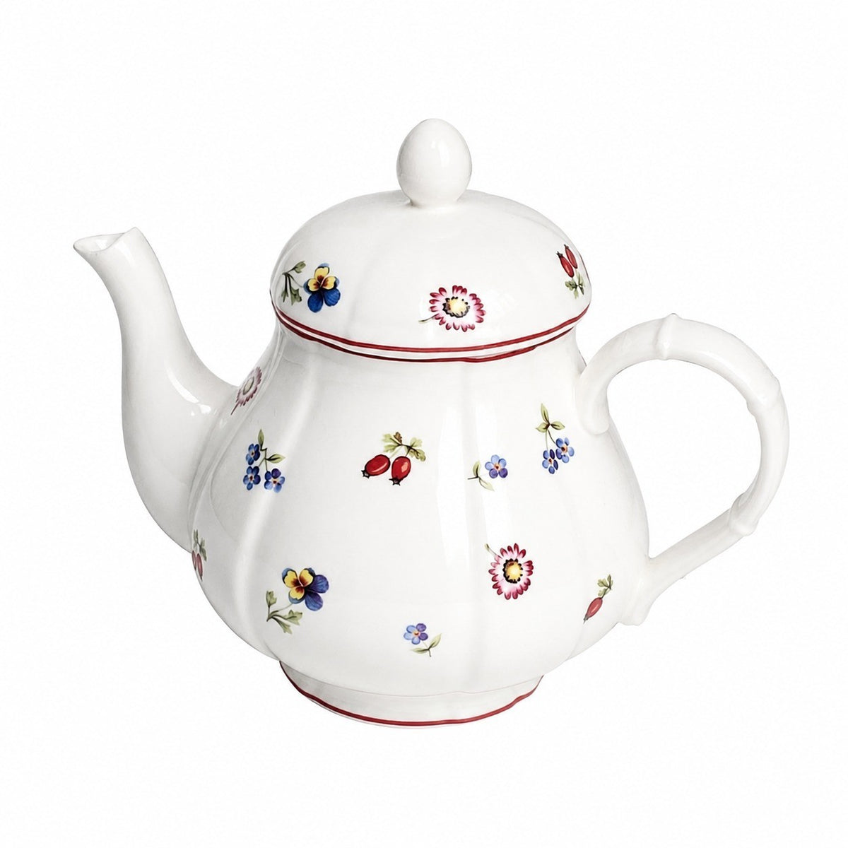 Red Rim Floral Ceramic Tableware Collection - product view 1