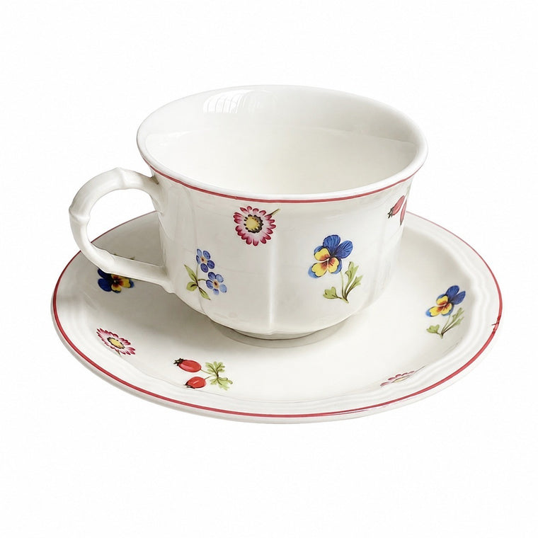 Red Rim Floral Ceramic Tableware Collection - product view 2