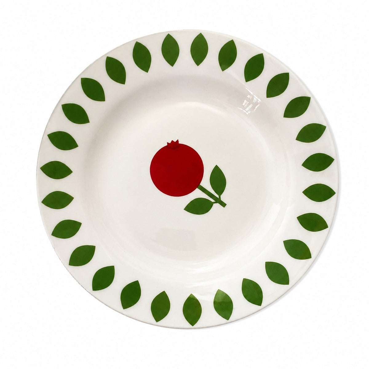 Ceramic Deep Plate 8 Inch Blueberry Design, 20 x 3 cm, Dinnerware - product view 7