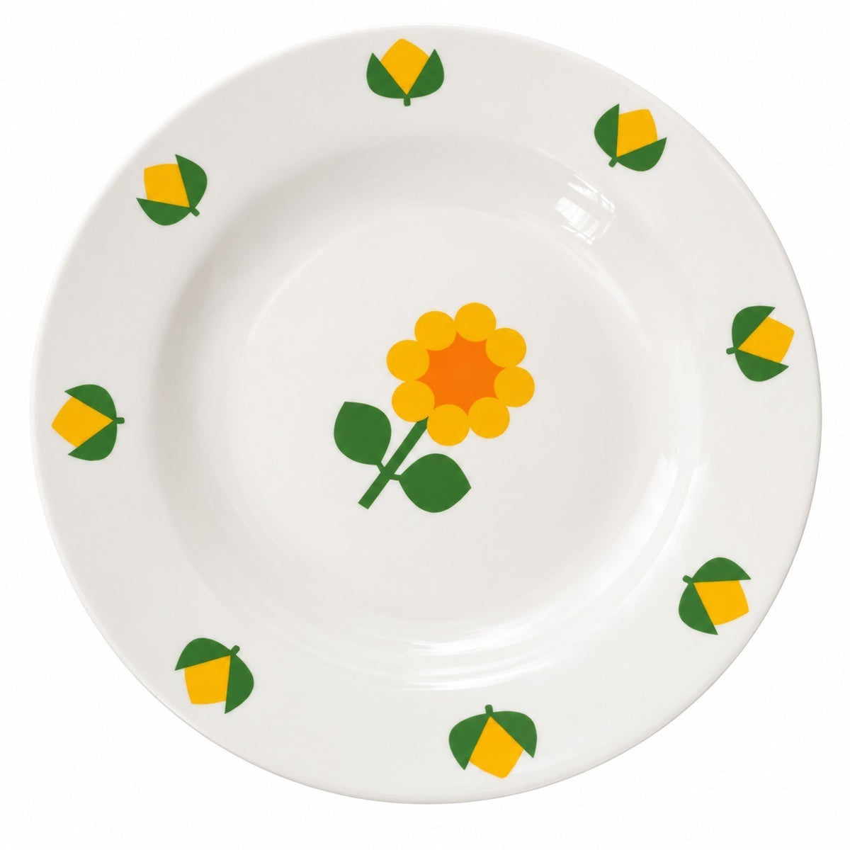 Ceramic Deep Plate 8 Inch Blueberry Design, 20 x 3 cm, Dinnerware - product view 4