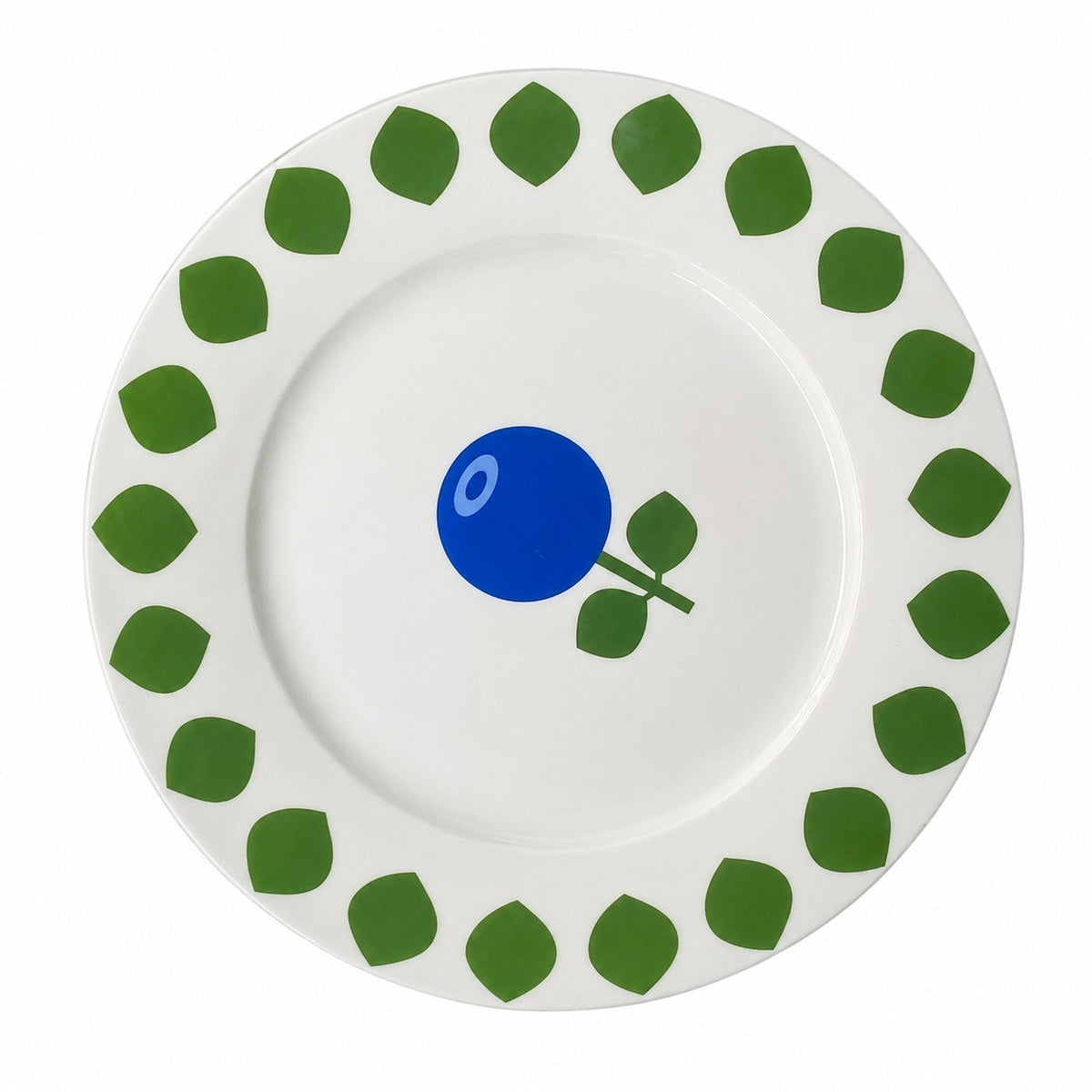 Ceramic Deep Plate 8 Inch Blueberry Design, 20 x 3 cm, Dinnerware - product view 2