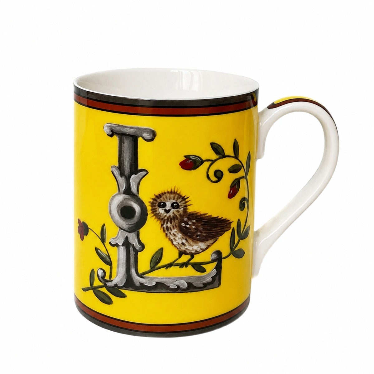 Red D Ceramic Mug, 350 ml, Coffee Tea Cup - product view 10