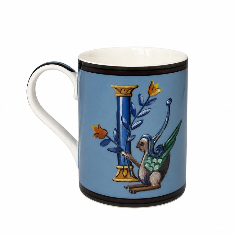 Red D Ceramic Mug, 350 ml, Coffee Tea Cup - product view 1