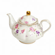 Ceramic Pumpkin Pot 1000 ml, Romantic Floral Design, Decorative Planter Tabletop Accessory - product view 2