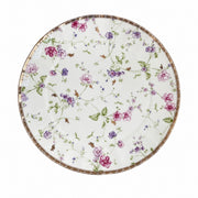 Purple Floral Ceramic Plate, 10 Inch Dinner Plate, Decorative Floral Design - product view 4