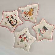 Ceramic Dish Star Penguin Design, Decorative Plate, Kitchen & Home - detail 3