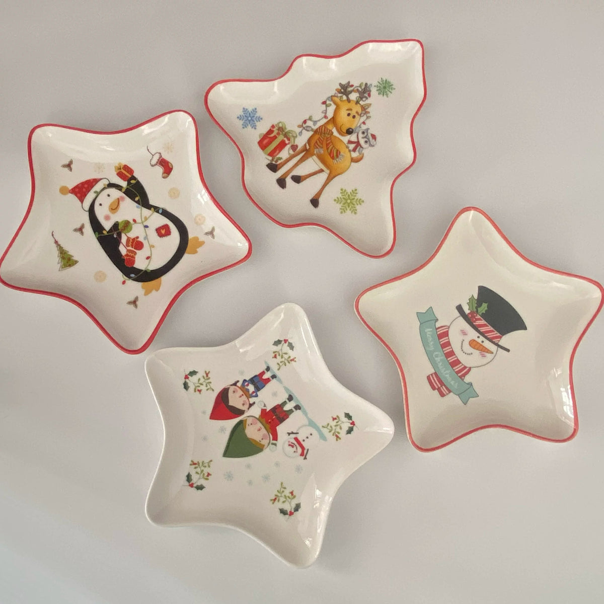 Ceramic Dish Star Penguin Design, Decorative Plate, Kitchen & Home - detail 3